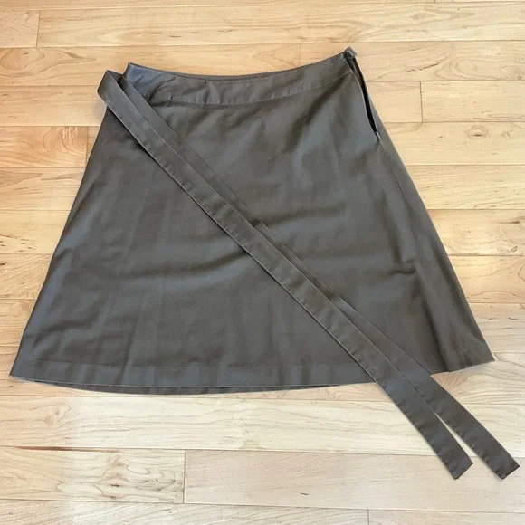 Talbots Dark Brown A-Line Skirt - Picture 1 of 4